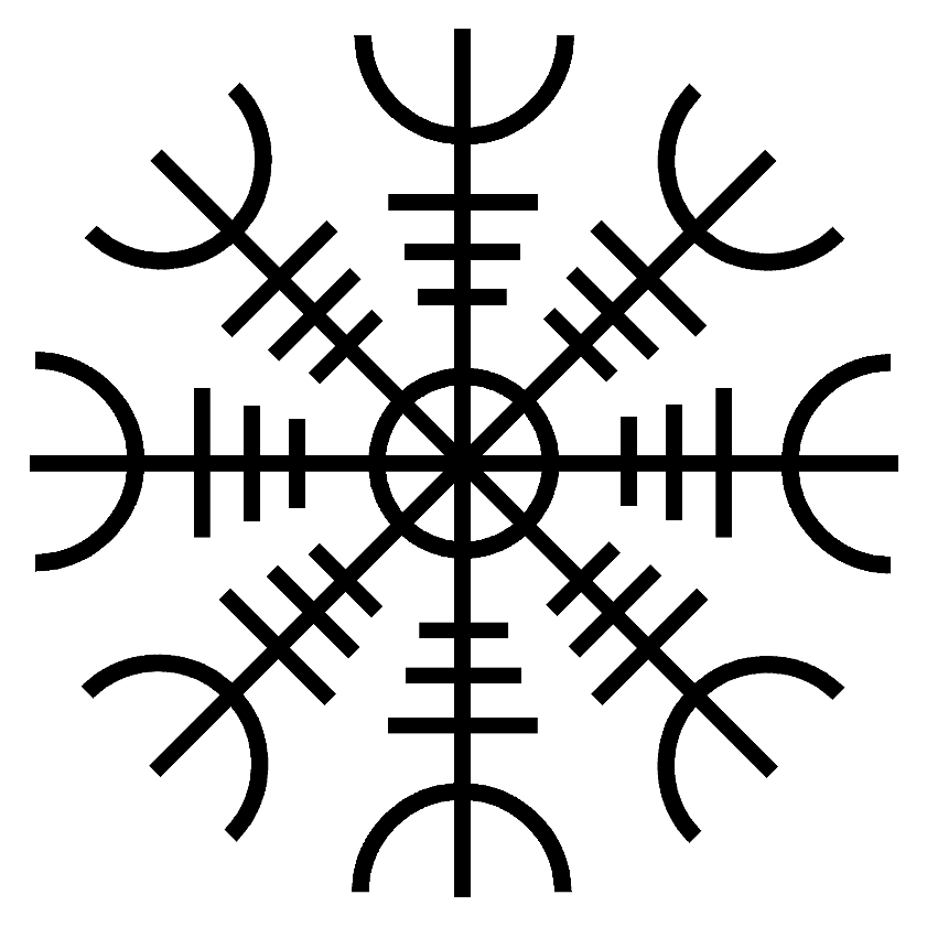 Symbollexikon Ægishjálmr / Ægishjálmur / Skräckhjälmen