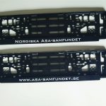 Registreringsskylthållare NAS