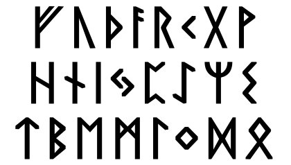 Symbollexikon Runor - Urnordiska Futharken (Äldre Futharken)