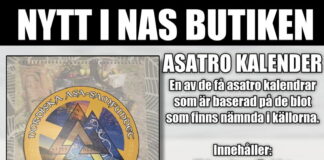 Asatro Kalender 2022 finns nu i NAS Butiken Nytt i NAS Butiken: Asatro kalender