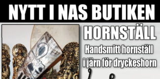 Nytt i NAS Butiken: Hornställ till dryckeshorn Nytt i NAS butiken Hornställ i järn