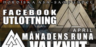 Utlottning av månadens runa: Valknuten Utlottning av månadens runa: Valknut