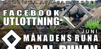 Utlottning av juni-månadens runa: Odal Utlottning månadens runa Odal