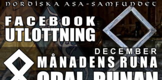 Utlottning av December-månadens runa: Odal Utlottning Månadens runa Odal