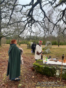 Utförda Blot 2024: Blotlaget Gungnir höll Midvinterblot vid Valeberg-Ryds gravfält i Skaraborg