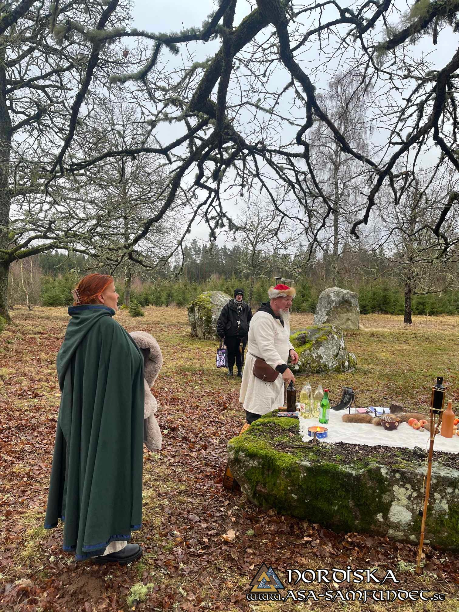 Utförda Blot 2024: Blotlaget Gungnir höll Midvinterblot vid Valeberg-Ryds gravfält i Skaraborg