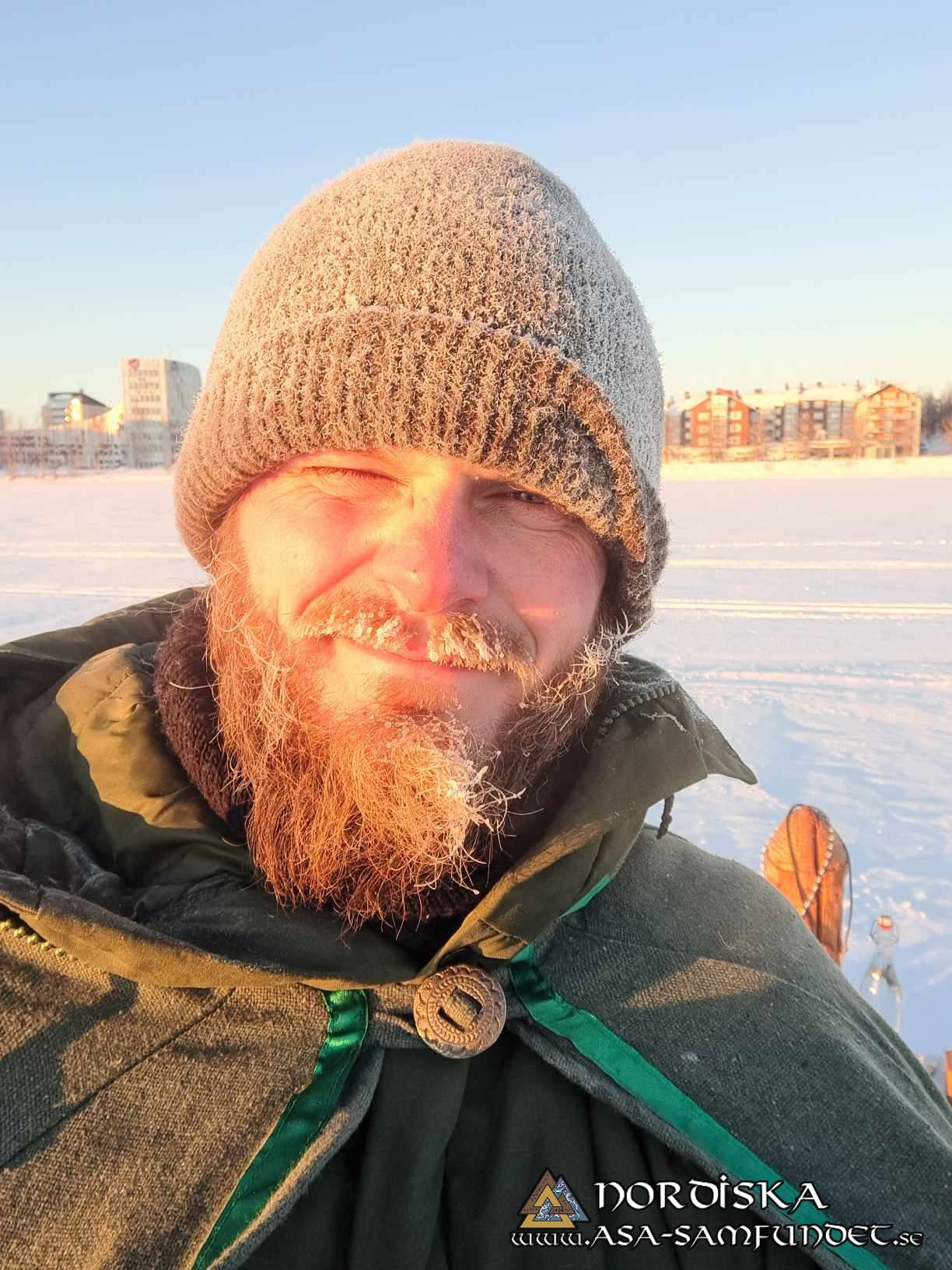 Utförda Blot 2024: Blotlaget Vergelmer höll Midvinterblot vid Södra Hamnen i Luleå