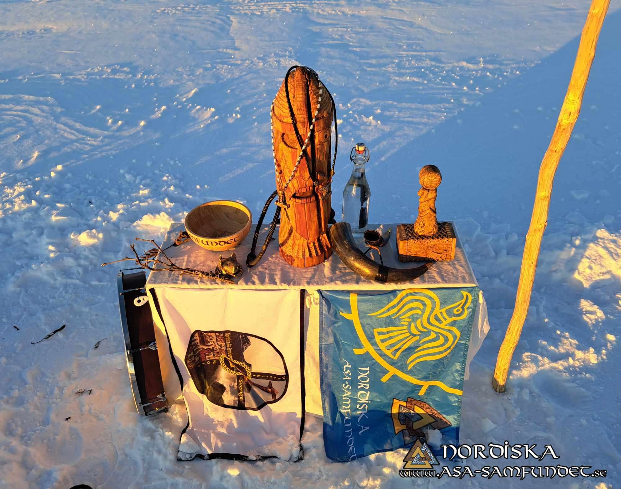 Utförda Blot 2024: Blotlaget Vergelmer höll Midvinterblot vid Södra Hamnen i Luleå