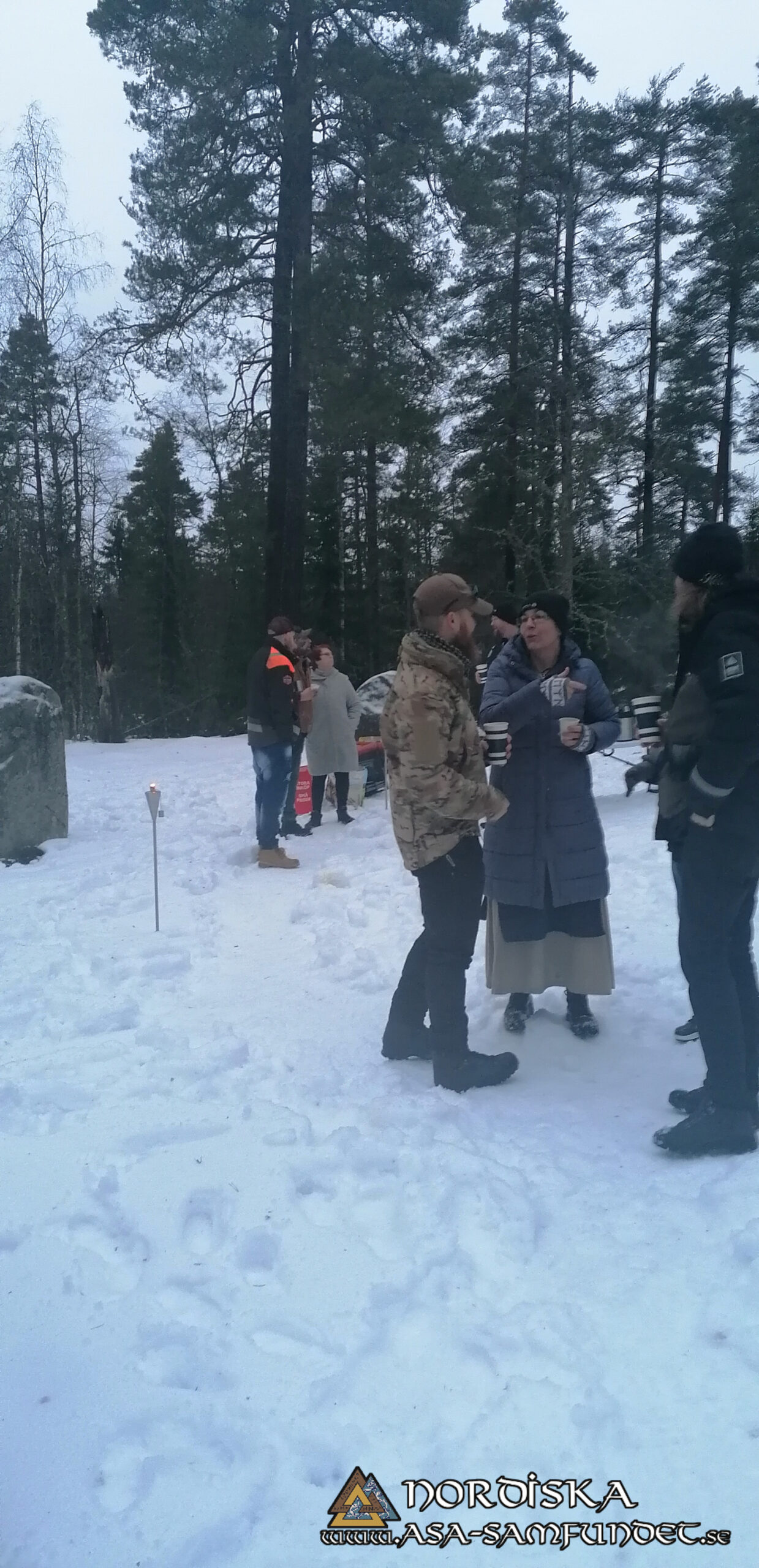 Utförda Blot 2024: Blotlaget Yggdrasil höll Midvinterblot vid Torsa Stenar, Nässjö