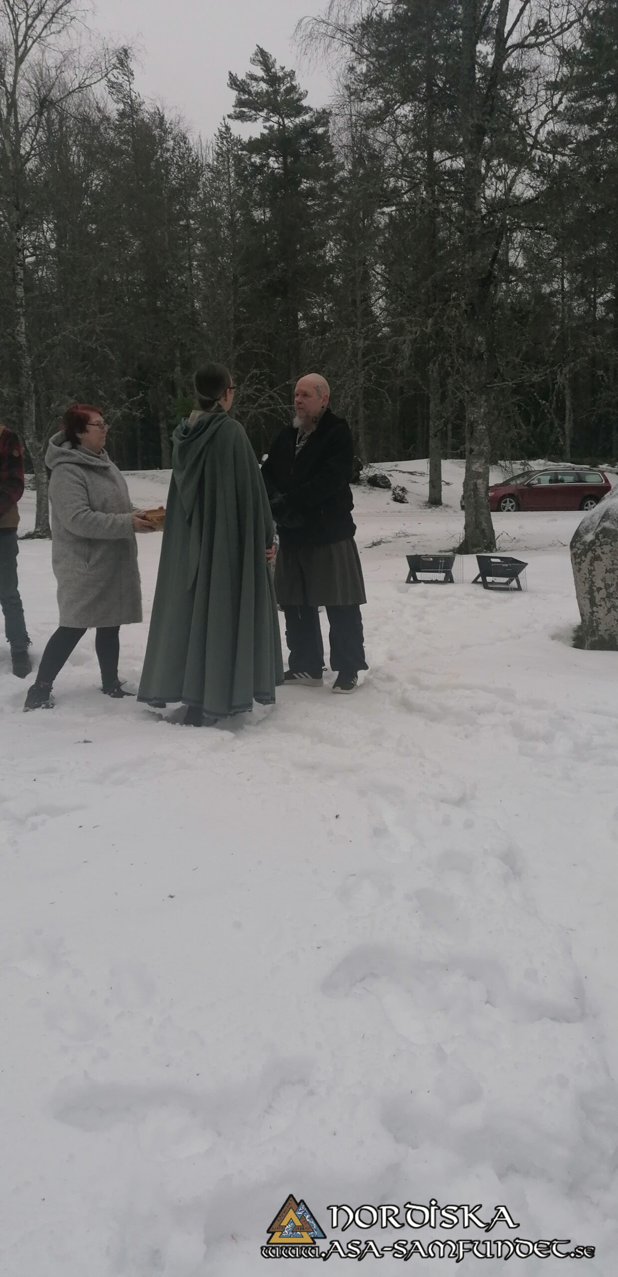 Utförda Blot 2024: Blotlaget Yggdrasil höll Midvinterblot vid Torsa Stenar, Nässjö
