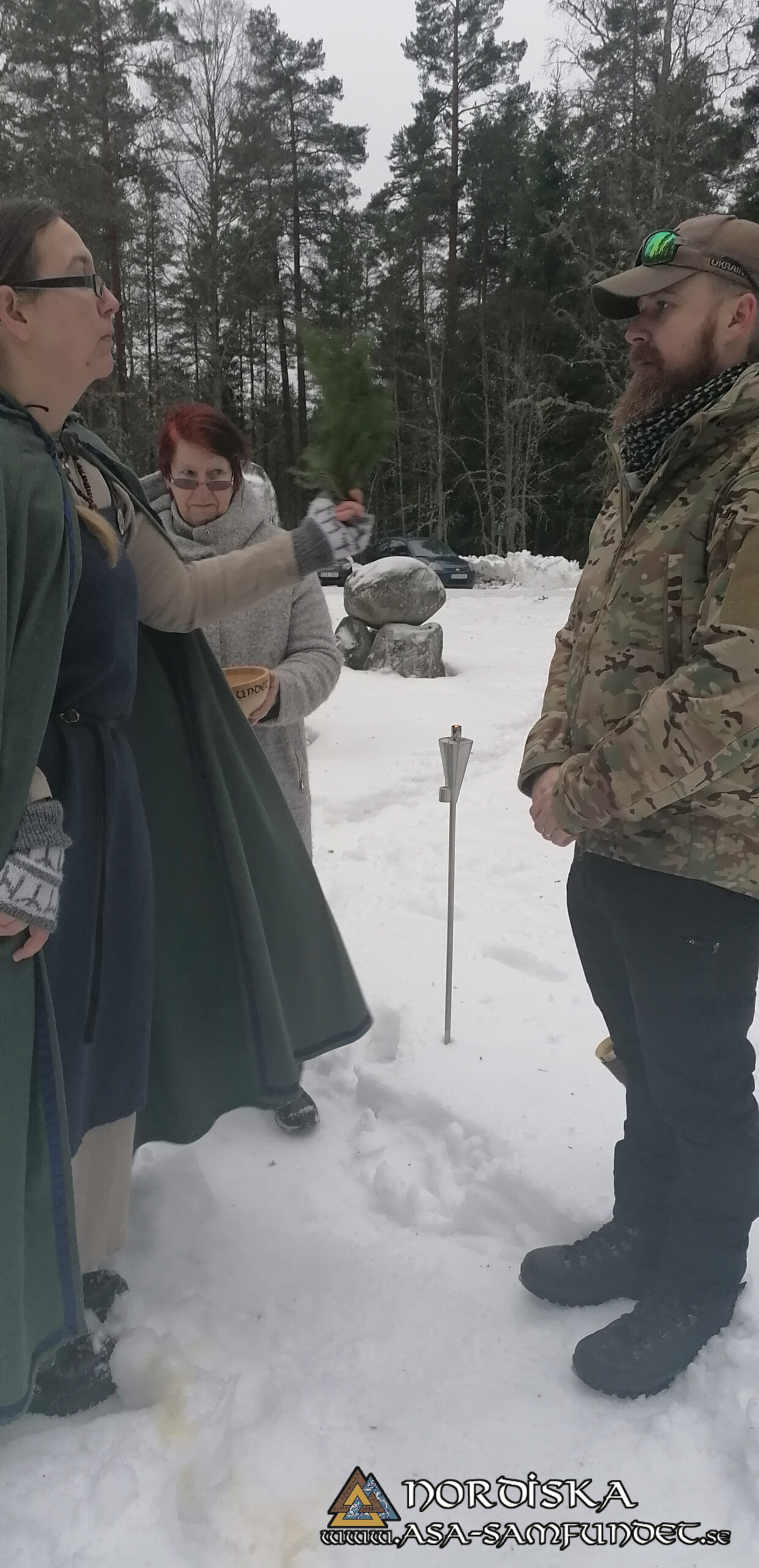 Utförda Blot 2024: Blotlaget Yggdrasil höll Midvinterblot vid Torsa Stenar, Nässjö