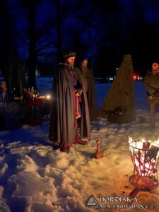 Utförda Blot 2024: Blotlaget Ymer höll Midvinterblot vid Anundshög, Västerås