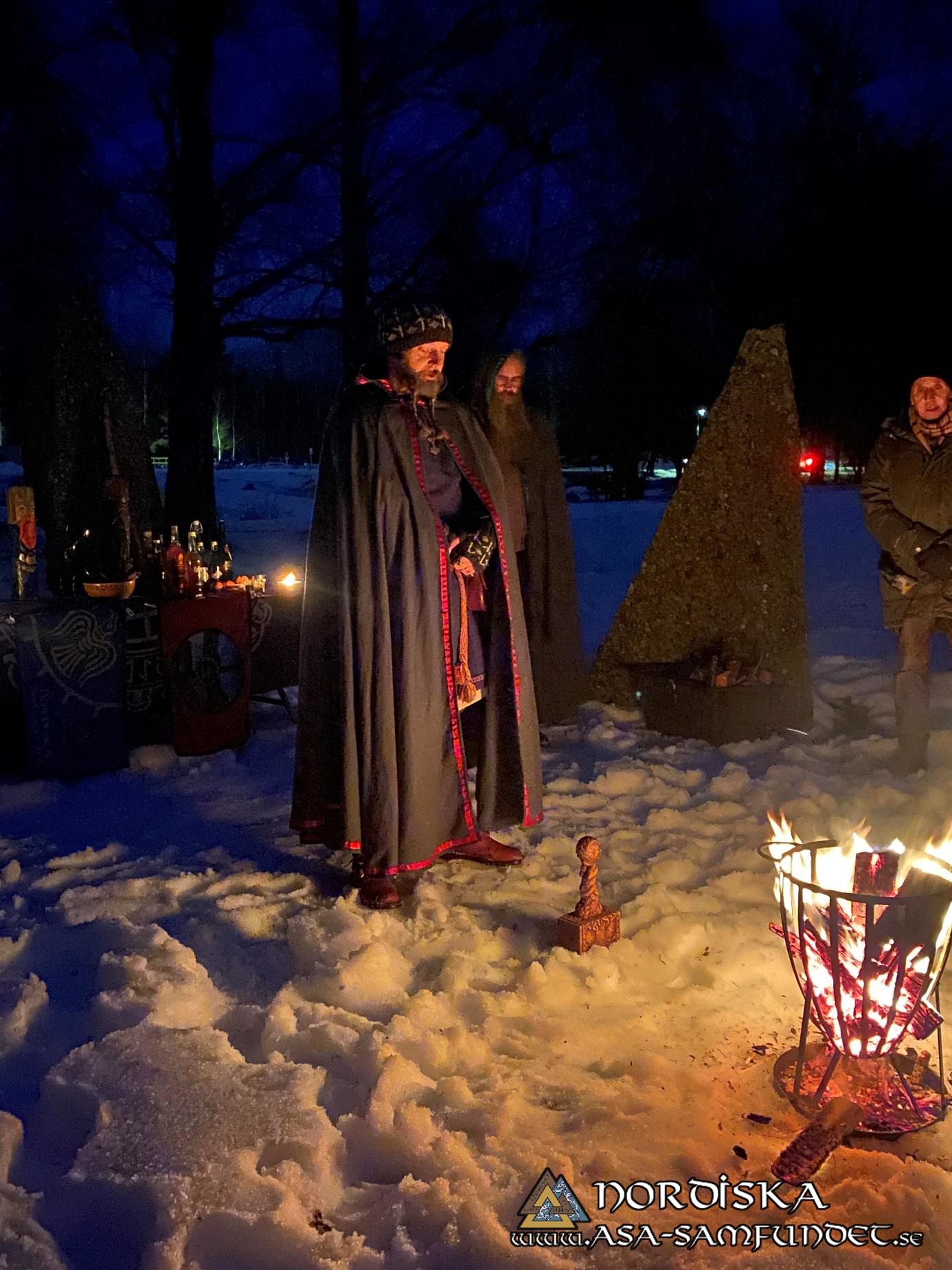 Utförda Blot 2024: Blotlaget Ymer höll Midvinterblot vid Anundshög, Västerås