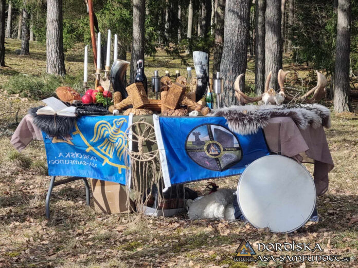 Utförda Blot 2024: Blotlag Yggdrasil och Sleipner höll gemensamt Disablot 24 mars 2024