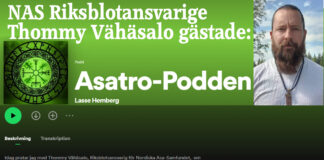 RBA Thommy Vähäsalo gästade Asatro-Podden