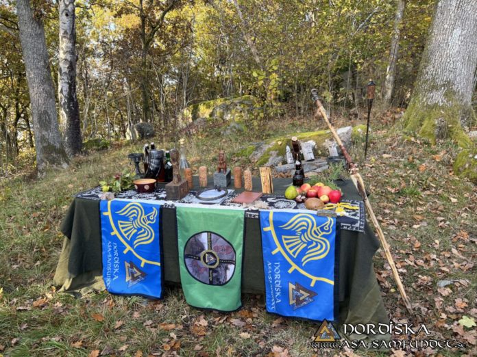 Utförda Blot 2024: Blotlag Gungnir höll Vinternätterblot 19 Oktober 2024