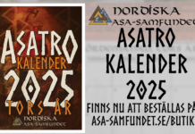 Nytt i NAS Butiken: Asatro Kalender 2025 Nytt i NAS Butiken: Asatro Kalender 2025
