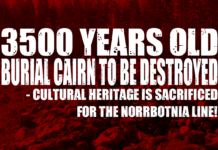 3,500-Year-Old Burial Cairn Destroyed – Cultural Heritage Sacrificed for the Norrbotnia Line! 3,500-Year-Old Burial Cairn Destroyed – Cultural Heritage Sacrificed for the Norrbotnia Line!