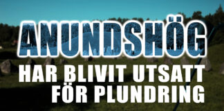 Anundshög har blivit utsatt för plundring Anundshög har blivit utsatt för plundring