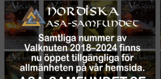 All issues of swedish edition of the Valknut 2018–2024 are now publicly available on our website Samtliga nummer av Valknuten 2018–2024 finns nu öppet tillgängliga för allmänheten på vår hemsida.