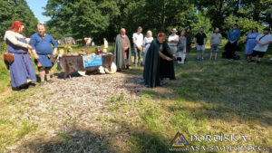 Utförda Ceremonier 2025: Bröllopsceremoni för Björn Oddvar och Beatrice Ludvigsen på Ale vikingagård