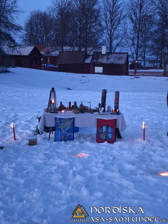 Blotlag Ymer Midvinterblot 2026 Utförda Blot 2026: Blotlaget Ymer höll Midvinterblot 31 Januari